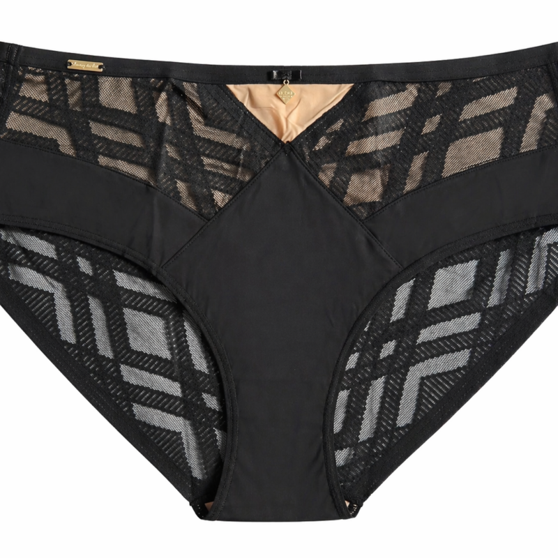 Lanny Mode majtki damskie P5133 czarne z beżem