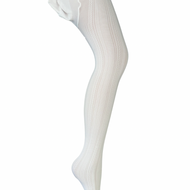 Rajstopy dziewczęce dla dziewczynki białe 4-6/7-9/10-12 Lat — zdjęcie 2