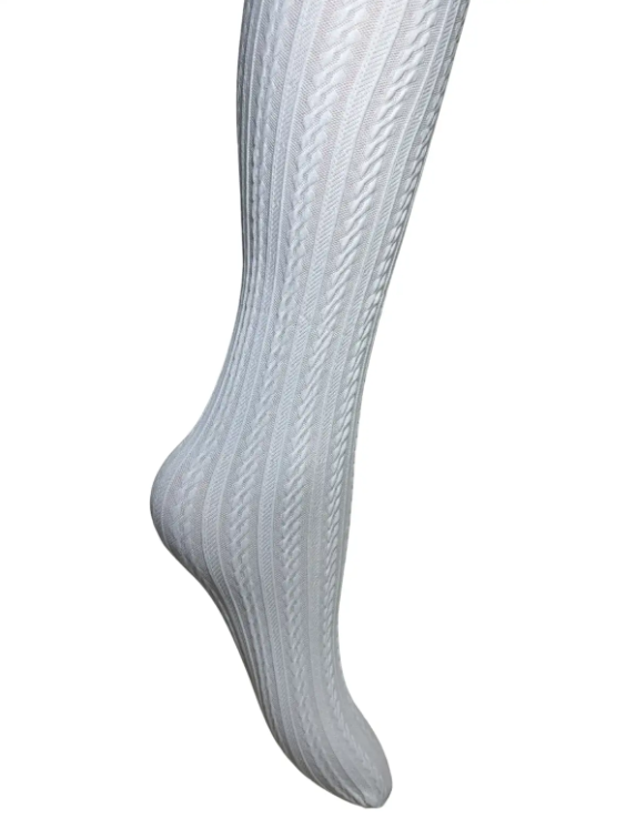 Rajstopy dziewczęce dla dziewczynki białe 4-6/7-9/10-12 Lat