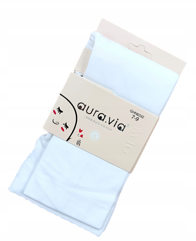 Rajstopy dziewczęce dla dziewczynki białe 1-3/4-6/7-9/10-12 Lat — zdjęcie 1