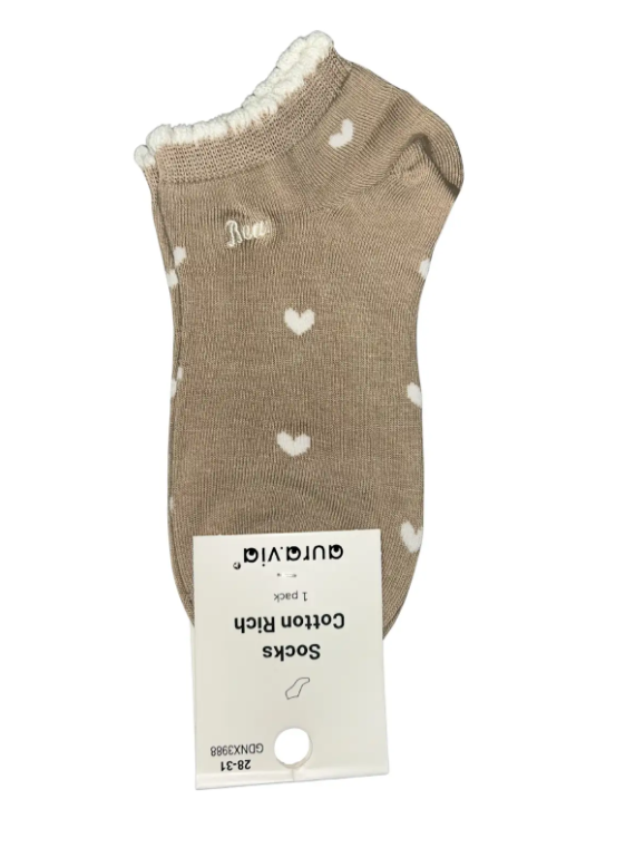 Stopki dziewczęce, skarpety bawełniane 5 par 24-27/28-31/32-35 Aura.via — zdjęcie 1