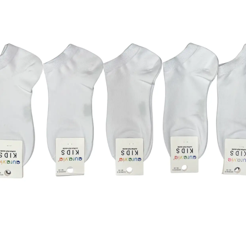 Stopki dziewczęce, skarpety bawełniane 5 par 24-27/28-31/32-35 Aura.via — zdjęcie 2