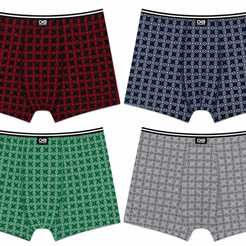 Bokserki Męskie bawełniane Majtki zestaw 4 sztuk C+3 rozmiar M/L/XL/2XL