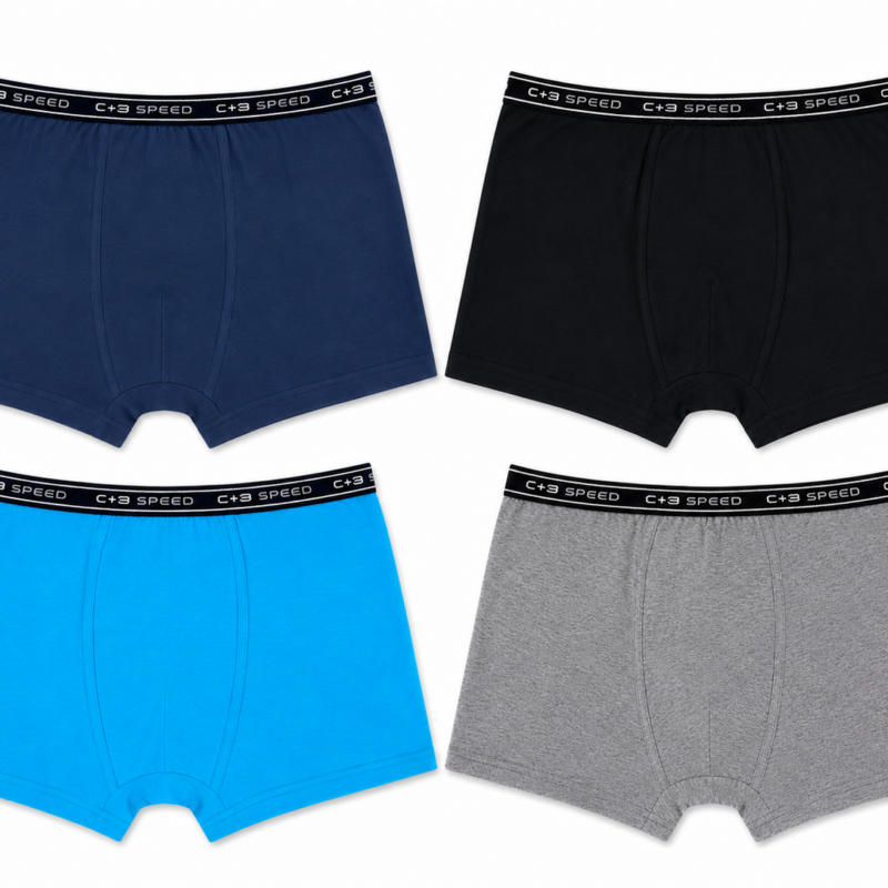Bokserki Męskie bawełniane Majtki zestaw 4 sztuk C+3 rozmiar M/L/XL/2XL