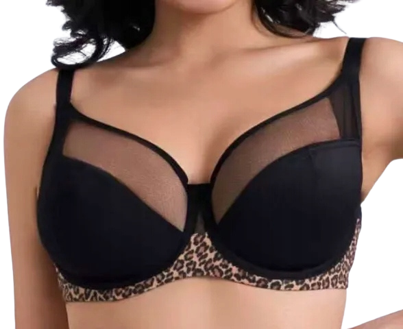 Lanny Mode 11588 miękki soft czarny panterka