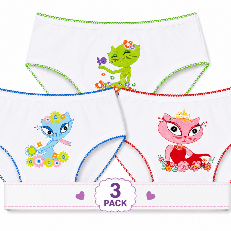 Majtki dziewczęce 3 sztuki figi DC Polo GIRL 8-10/10-12 Lat
