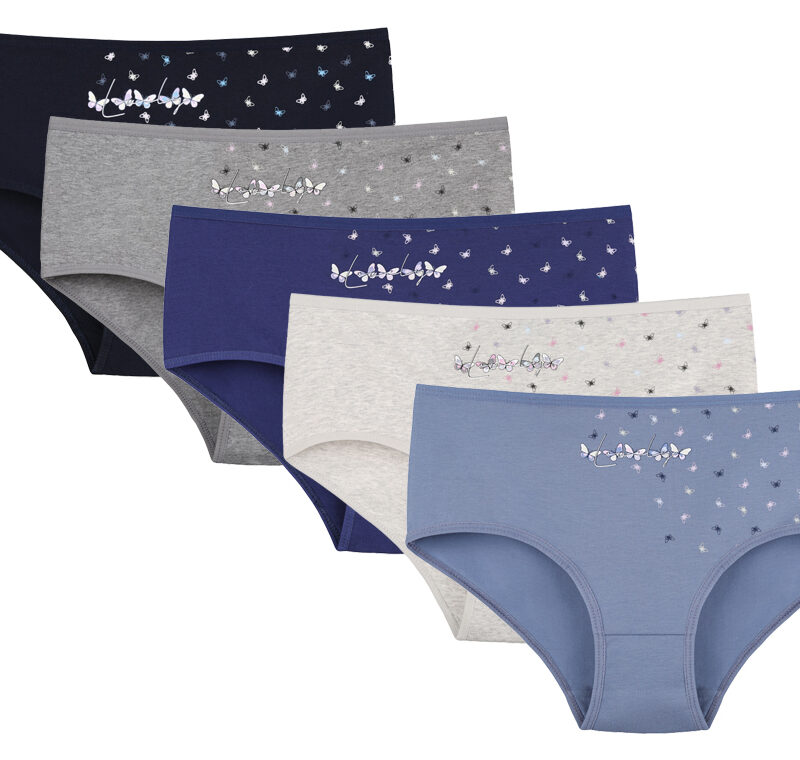 Majtki Damskie Wysoki Stan Donella 5 sztuk L-4XL